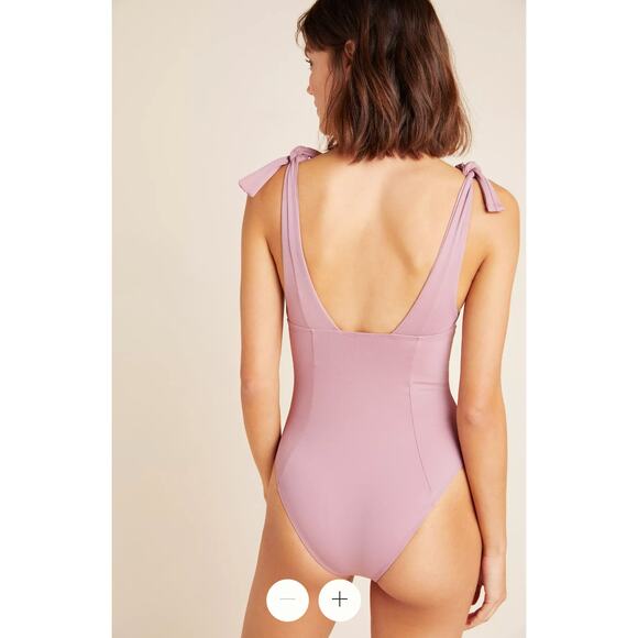 L Space Isabelle One-Piece Swimsuit Womens Muave Pink Size 10 - Picture 13 of 14